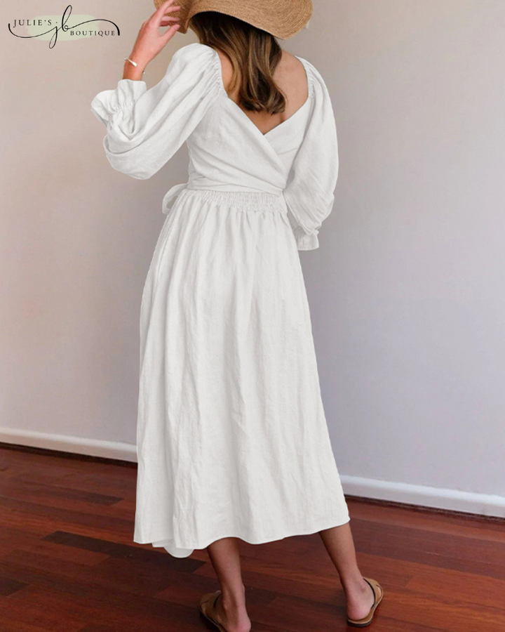 Ophelia™ - French Dress With Frill Sleeves