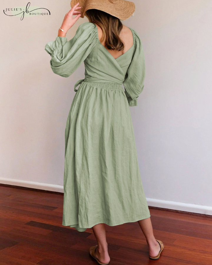 Ophelia™ - French Dress With Frill Sleeves