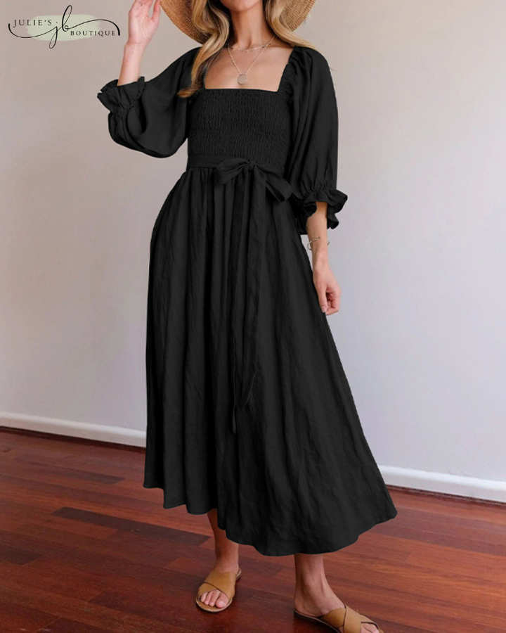 Ophelia™ - French Dress With Frill Sleeves