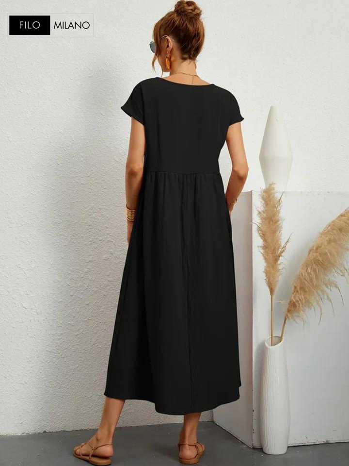 Ruby™ | Essential Dress Elegant Cotton and Linen