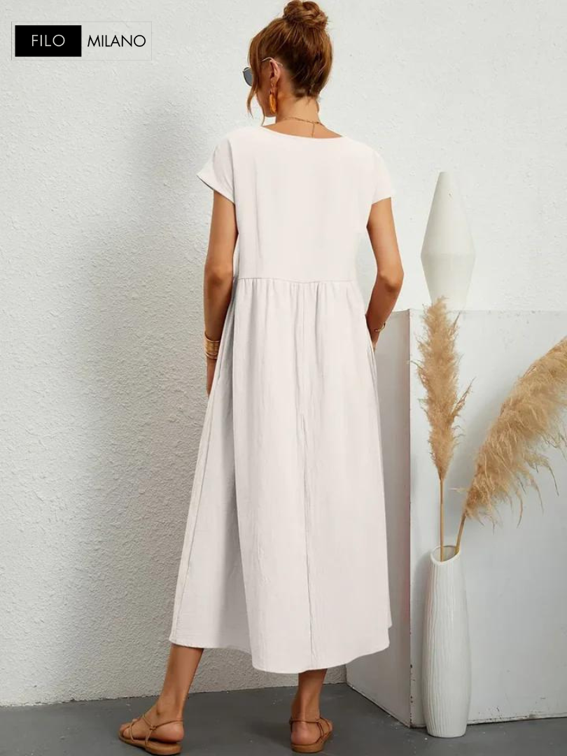 Ruby™ | Essential Dress Elegant Cotton and Linen