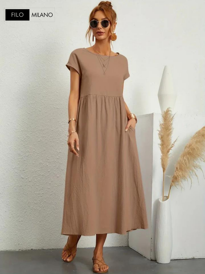 Ruby™ | Essential Dress Elegant Cotton and Linen