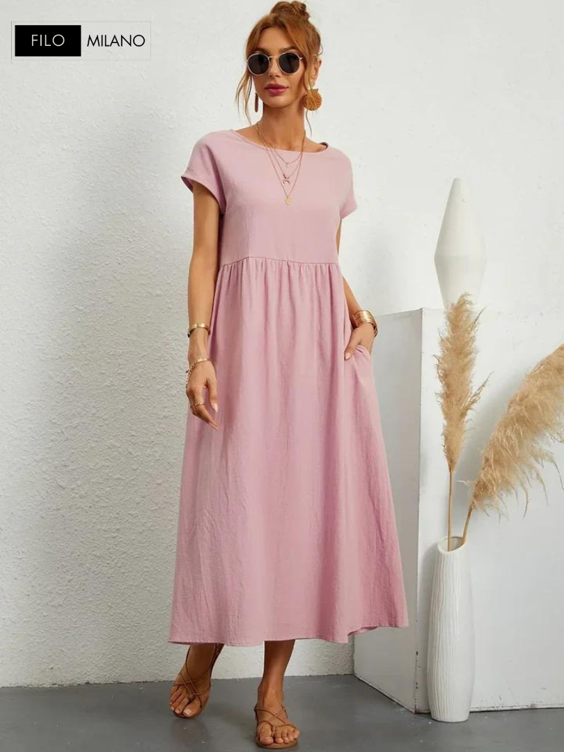 Ruby™ | Essential Dress Elegant Cotton and Linen