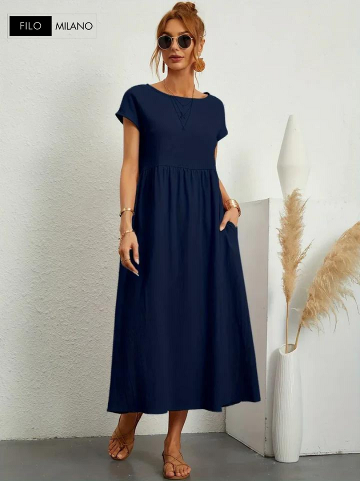 Ruby™ | Essential Dress Elegant Cotton and Linen