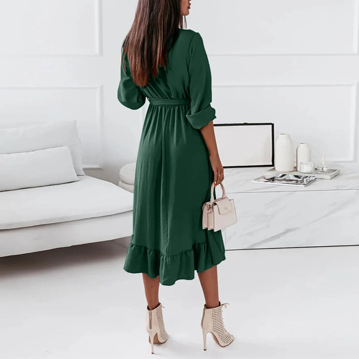 Sadie™ Festive Deep V-Neck Dress