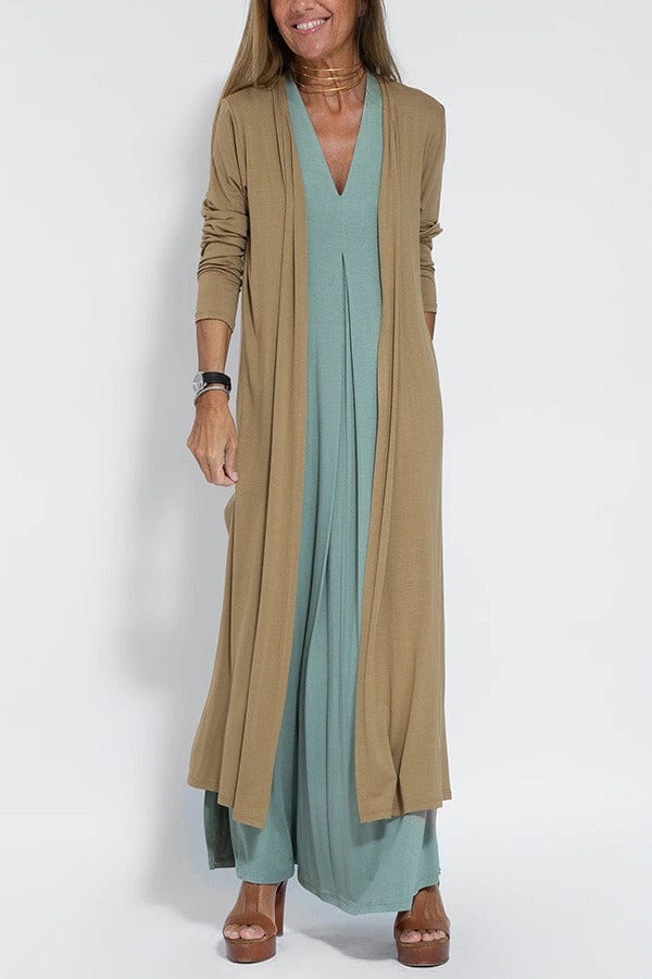 Clara - Elegant maxi dress + FREE matching cardigan