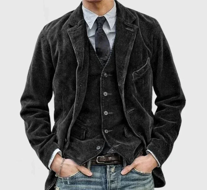 Henry - Corduroy Blazer and Vest Set