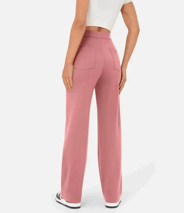 Livia - High Waisted Elastic Pants