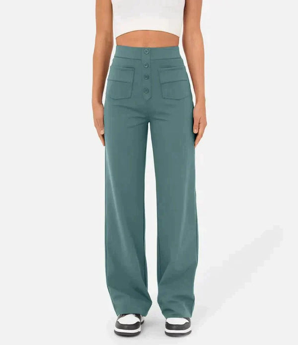 Livia - High Waisted Elastic Pants